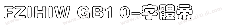 FZIHIW GB1 0字体转换